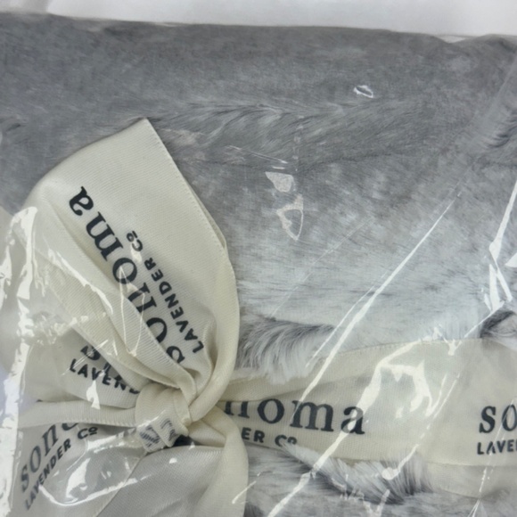 Sonoma Lavender Spa Heat Wrap Platinum Angora Microwaveable Heat Pad Silver NEW - Picture 3 of 16